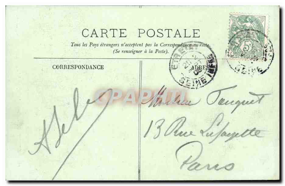 ÉTRETAT — Porte d'Aval — LL. — n°66 — Reverso