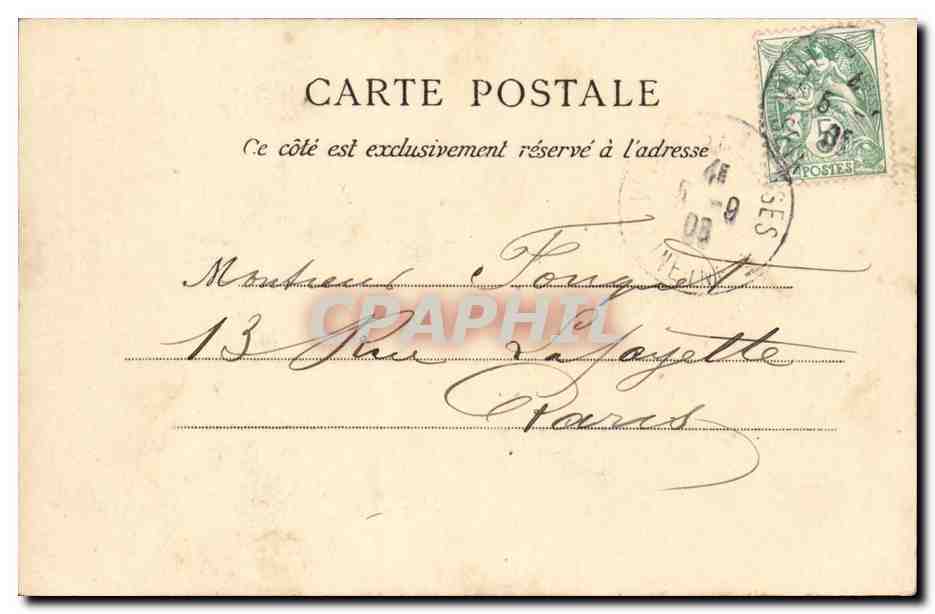 Caudebec en Caux CPA Vieille maison sur la riviere Sainte Gertrude — Rückseite