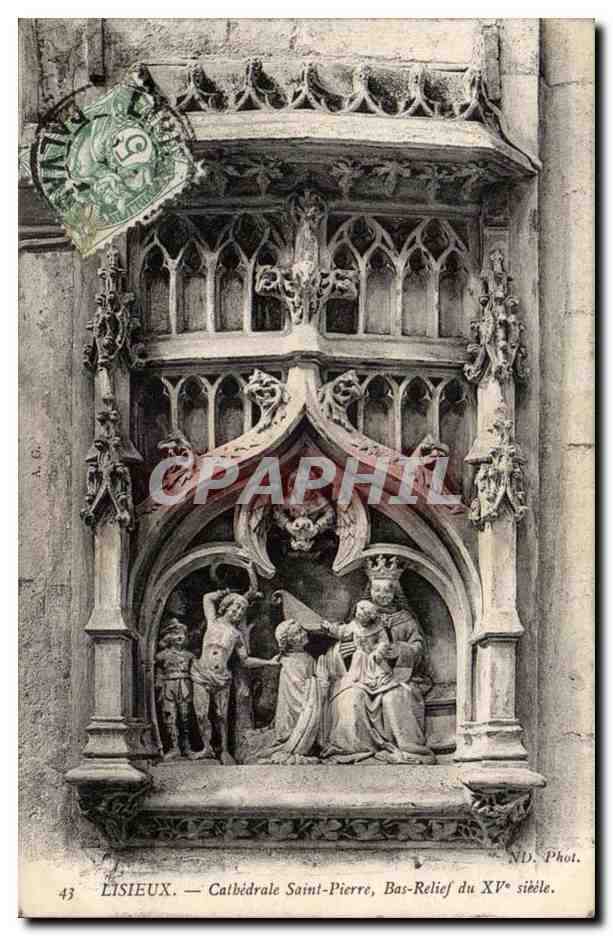 Lisieux — Cathédrale Saint-Pierre, Bas-Relief du XVᵉ siècle — ND. Phot.