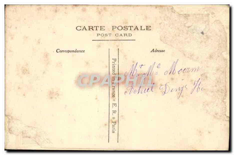 CPA Fantaisie Brodee (rare) Fleur Bonne annee — Rückseite
