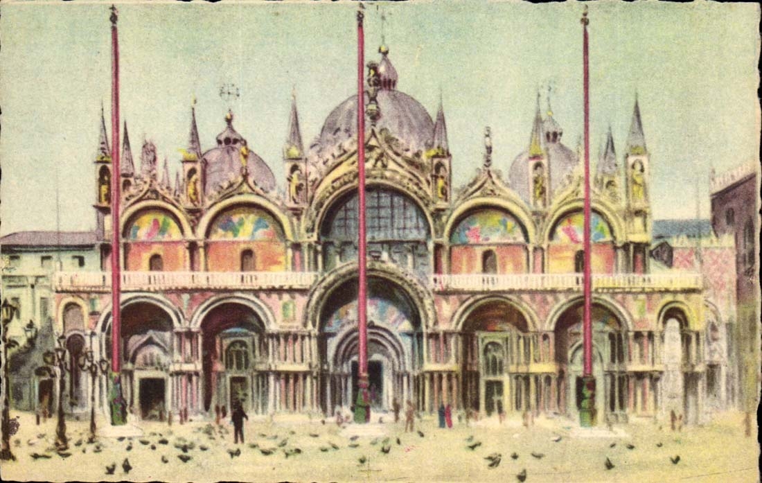 CPA Fantaisie Venise Chiesa di S MArco Italie Italia