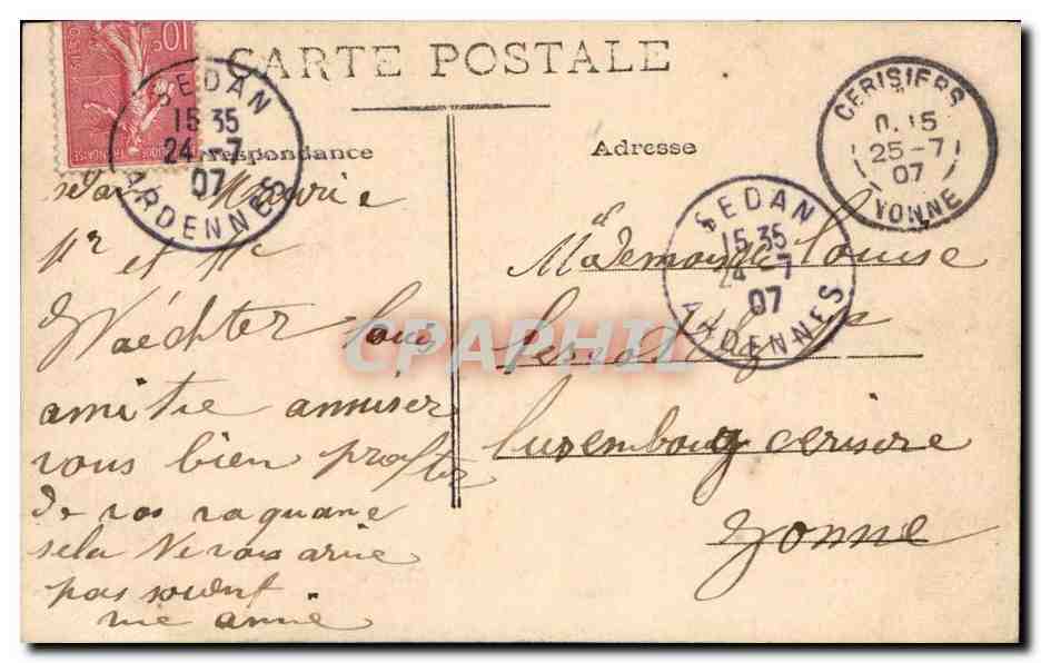 CPA Fantaisie Enfants  — Rückseite