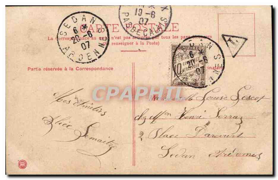 CPA Fantaisie Enfants  — Verso