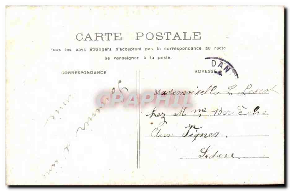 CPA Fantaisie Je pense a vous Hirondelles — Rückseite