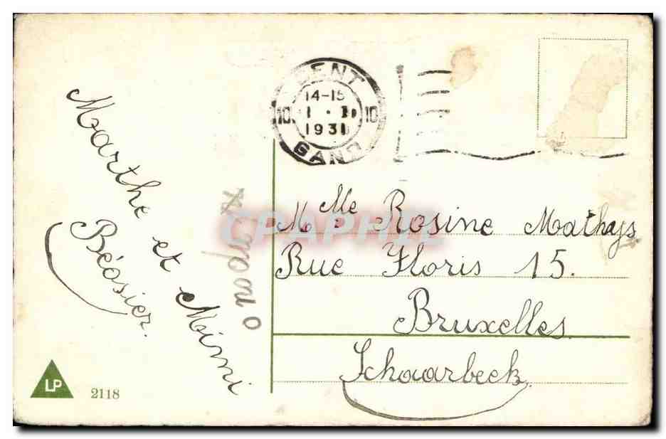 CPA Fantaisie Bonne annee (enfants) — Rückseite