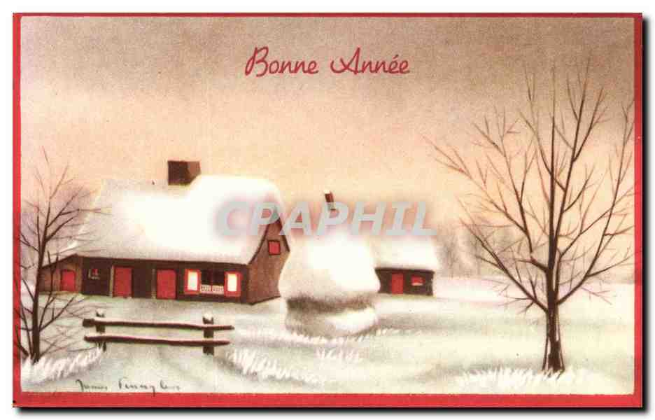 CPA Fantaisie Bonne annee