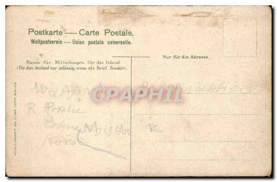 CPA Fantaisie Loreley — Verso