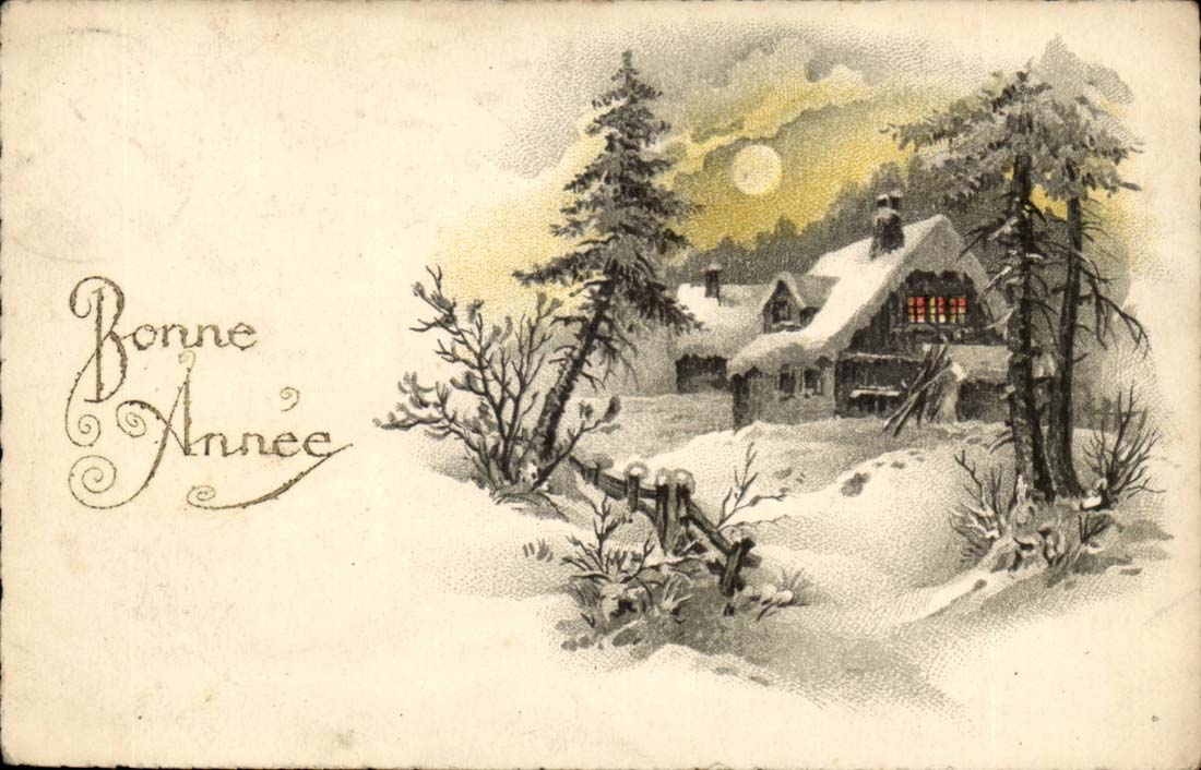 CPA FAntaisie Bonne annee 