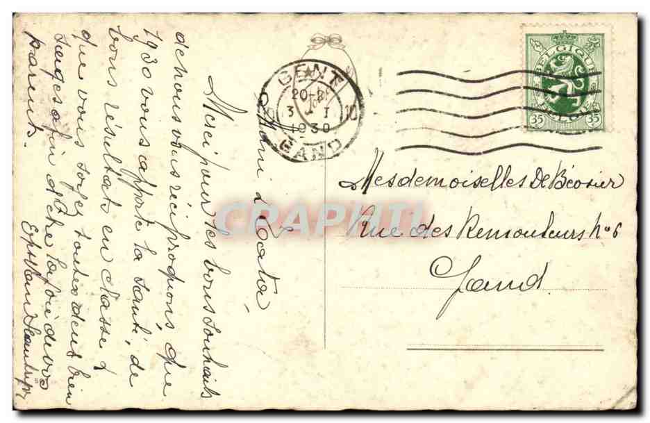CPA FAntaisie Bonne annee  — Rückseite