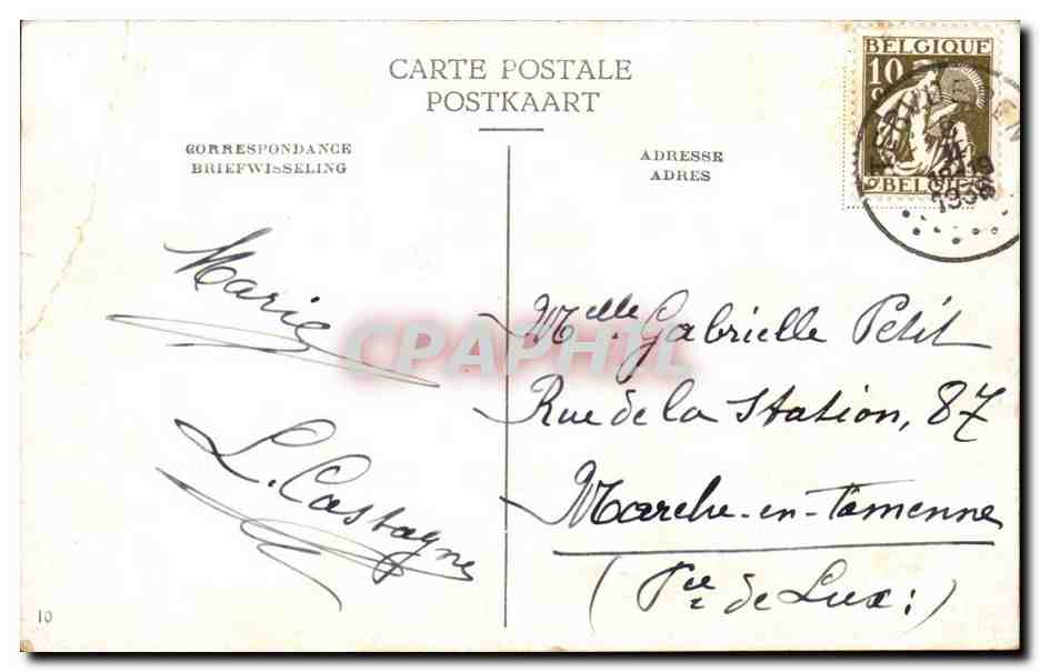 CPA FAntaisie Maison a la campagne (lavoir) — Rückseite