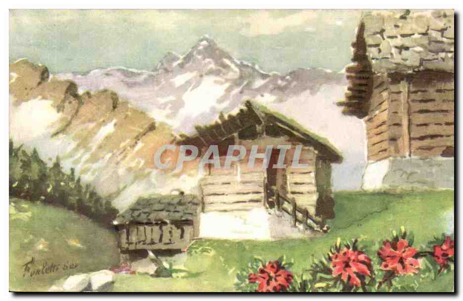 CPA FAntaisie Maison a la montagne