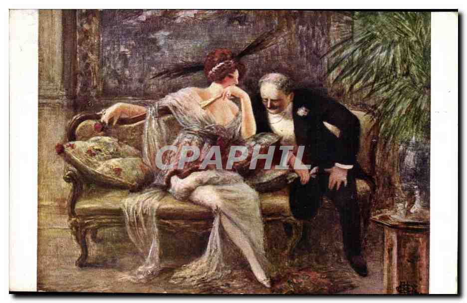 CPA FAntaisie A Guillaume La Medisance Scandal Femme nue (erotique)