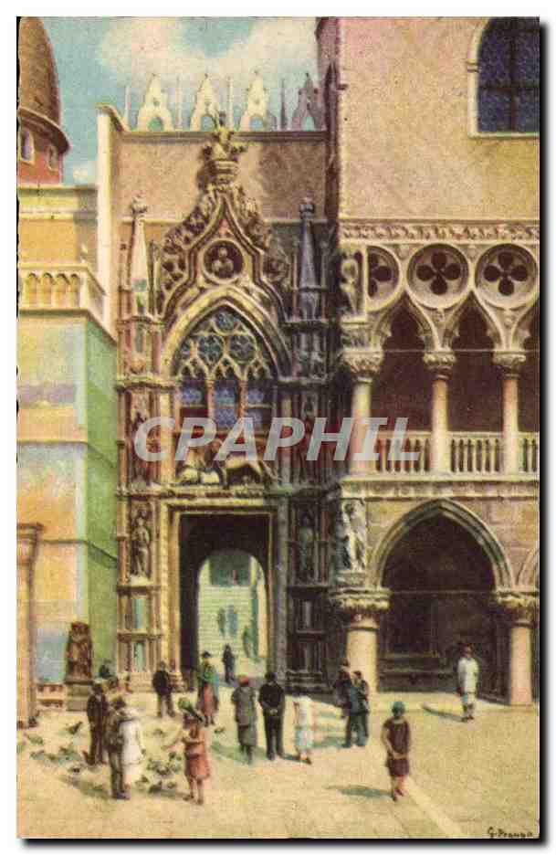 CPA Fantaisie Venezia Porta della Carta Italie italia