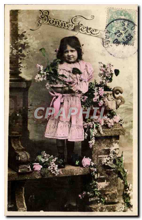 CPA Fantaisie Bonne fete (enfant)
