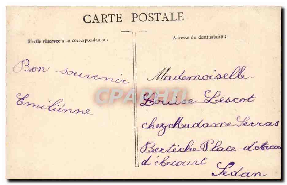 CPA Fantaisie Bonne fete (enfant) — Rückseite