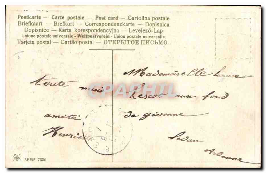 CPA Fantaisie Fleurs (relief tres belle carte) — Rückseite