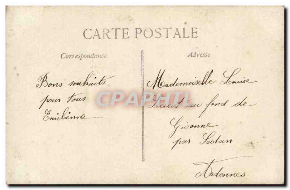 CPA Fantaisie Heureuse annee (femme) — Rückseite