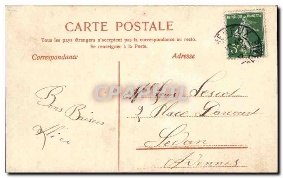 CPA Fantaisie Femme — Rückseite