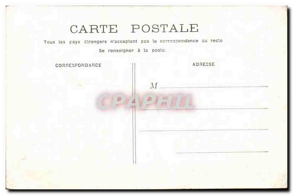 CPA Fantaisie le vaillant enfant arrive a Paris au milieu d'une nuit Place du Pantheon — Rückseite