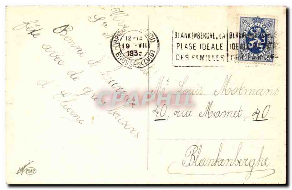 CPA Fantaisie enfant  — Verso