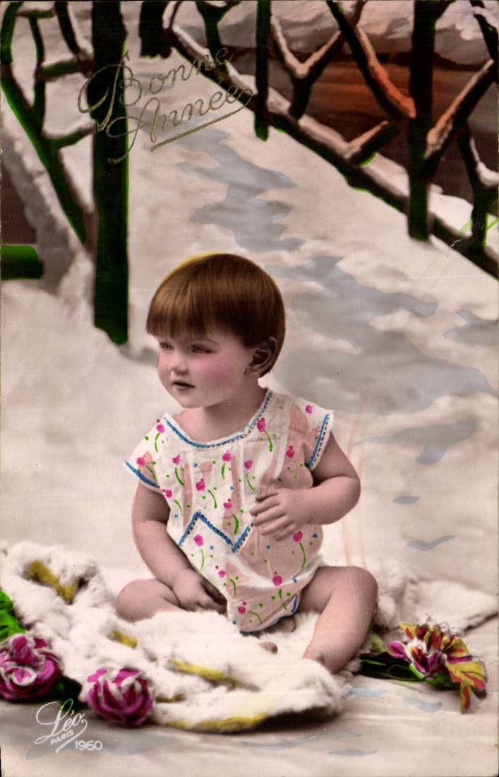 CPA Fantaisie enfant Bonne annee