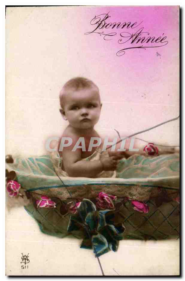 CPA Fantaisie Bonne annee Bebe
