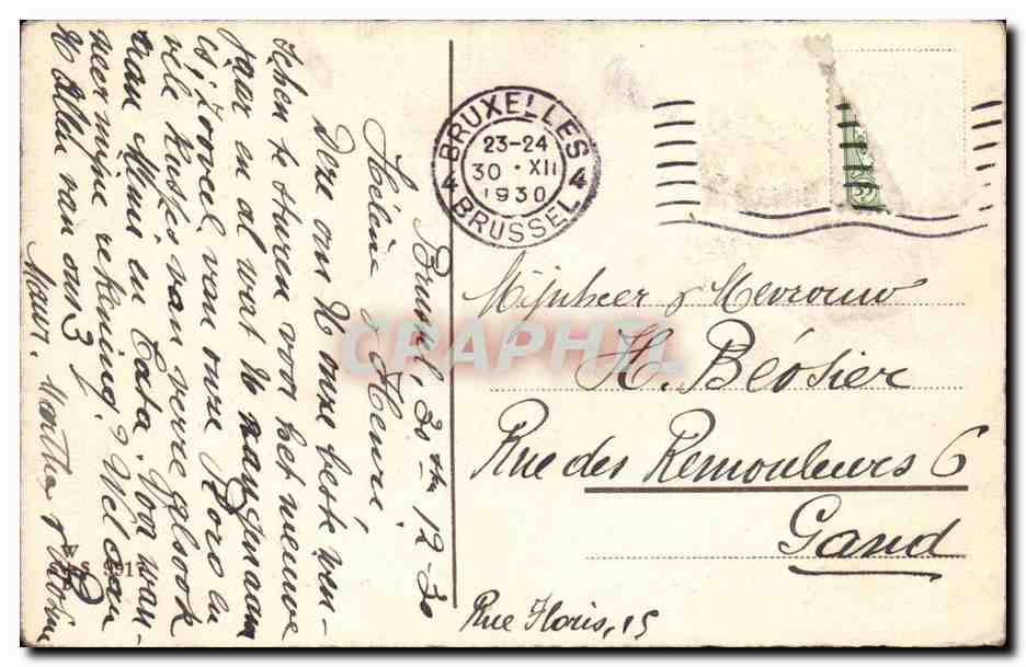 CPA Fantaisie Bonne annee Enfants — Rückseite