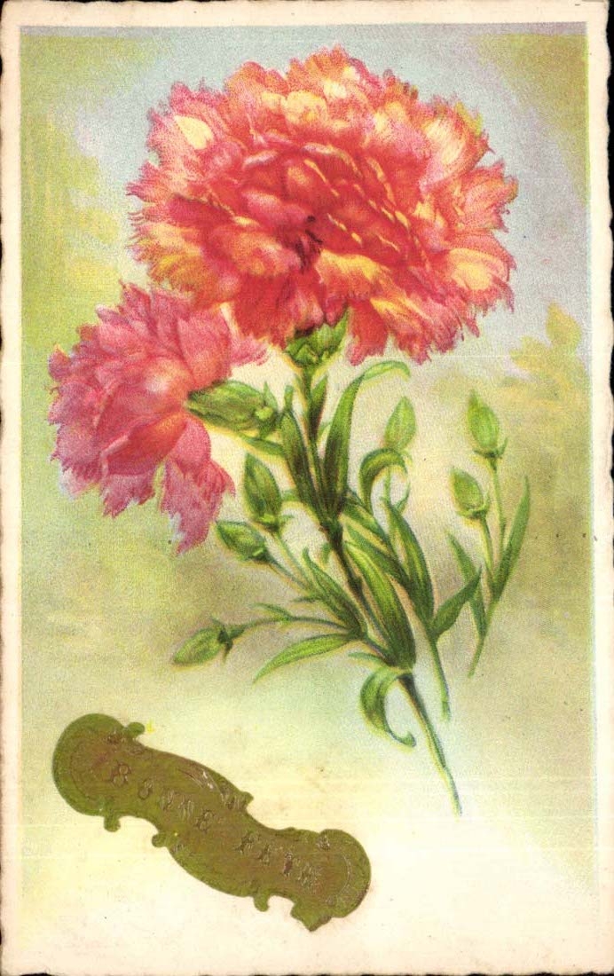 CPA Fantaisie Bonne fete Fleurs