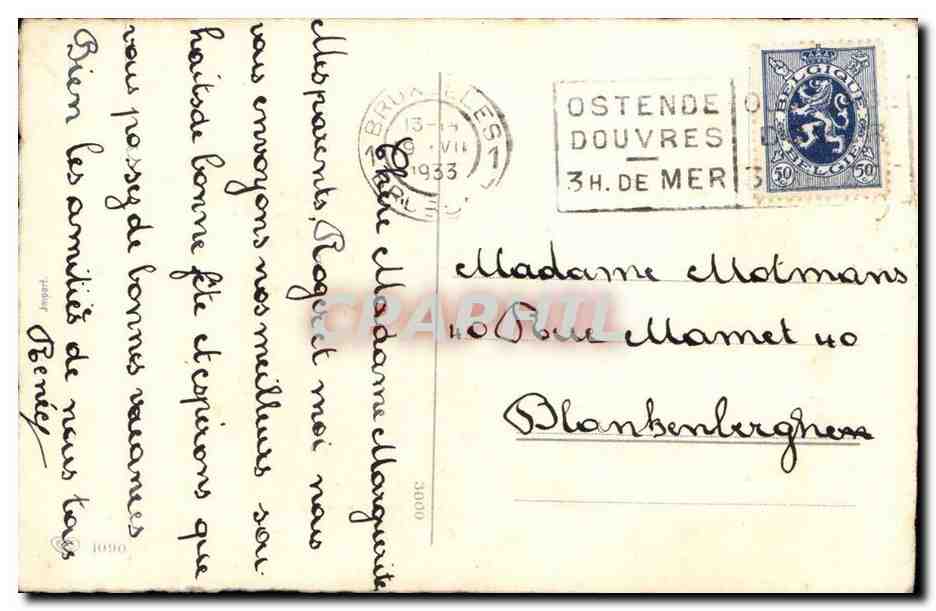 CPA Fantaisie Bonne fete Enfants — Rückseite