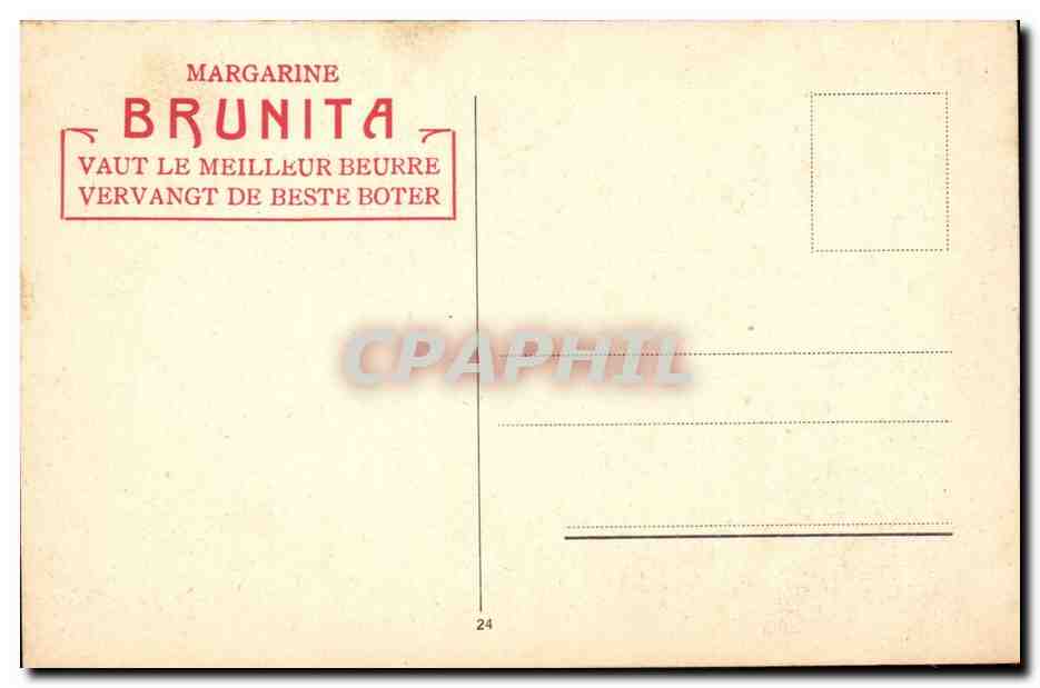 CPA Fantaisie Enfants Margarine Brunita — Verso