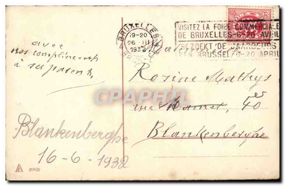CPA Fantaisie Joyeuses Paques (poussin) — Rückseite