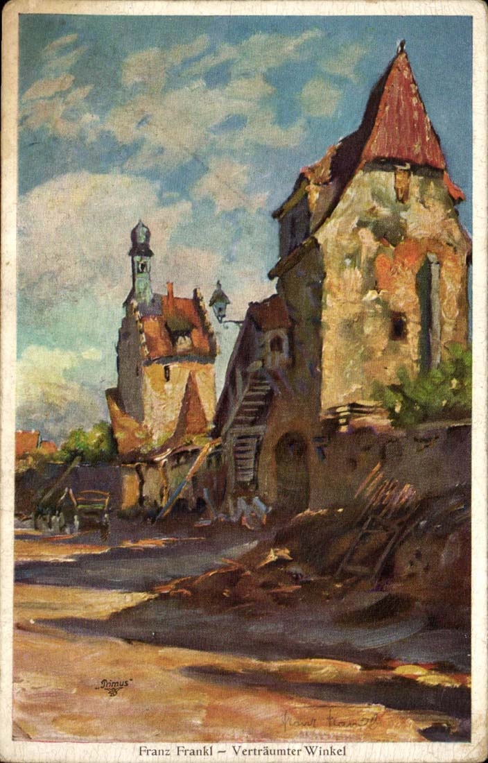CPA Fantaisie Franz Frankl Vertraumer Winkel