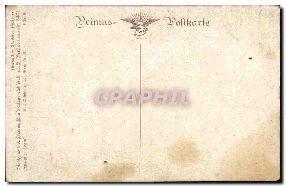 CPA Fantaisie Franz Frankl Vertraumer Winkel — Rückseite