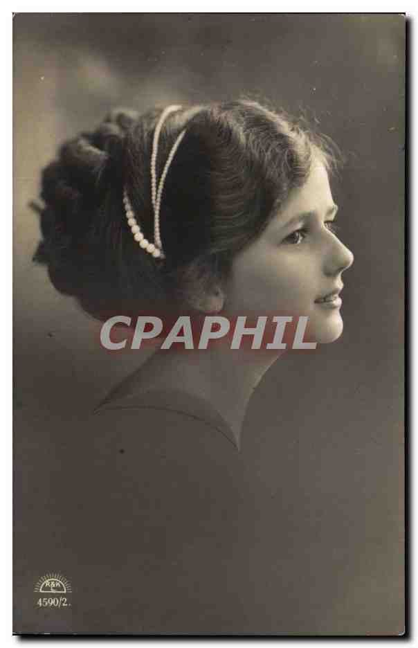 CPA Fantaisie Femme Coiffure