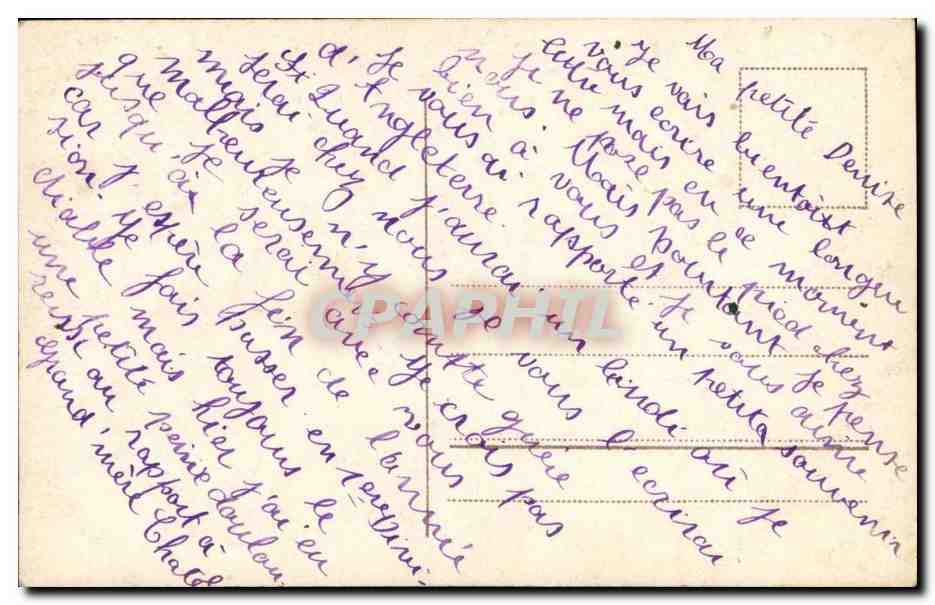 CPA Fantaisie Femme Coiffure — Verso