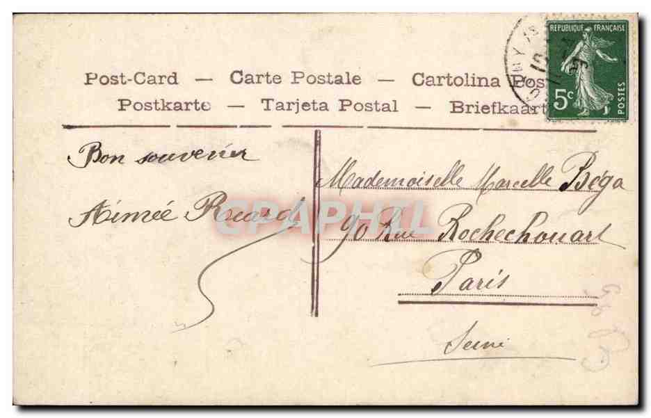 CPA Fantaisie Joyeuses Paques (enfants et cloche) — Rückseite