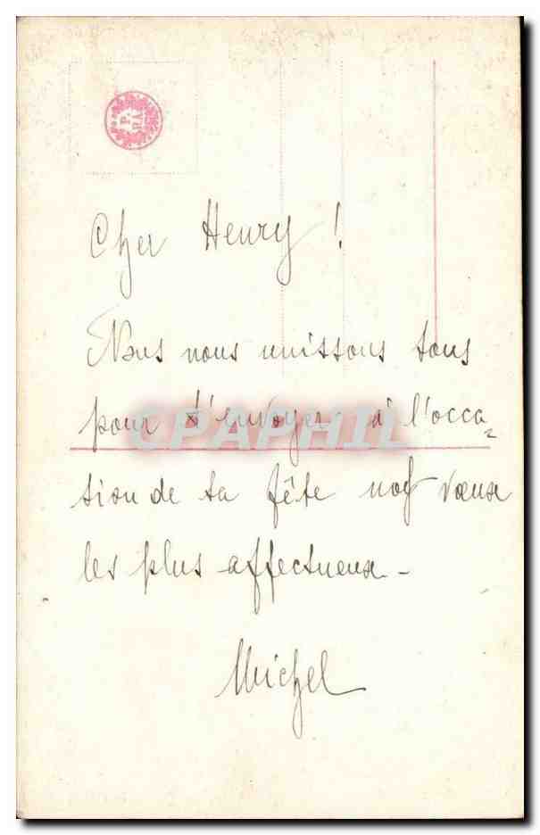 CPA Fantaisie Femme — Rückseite