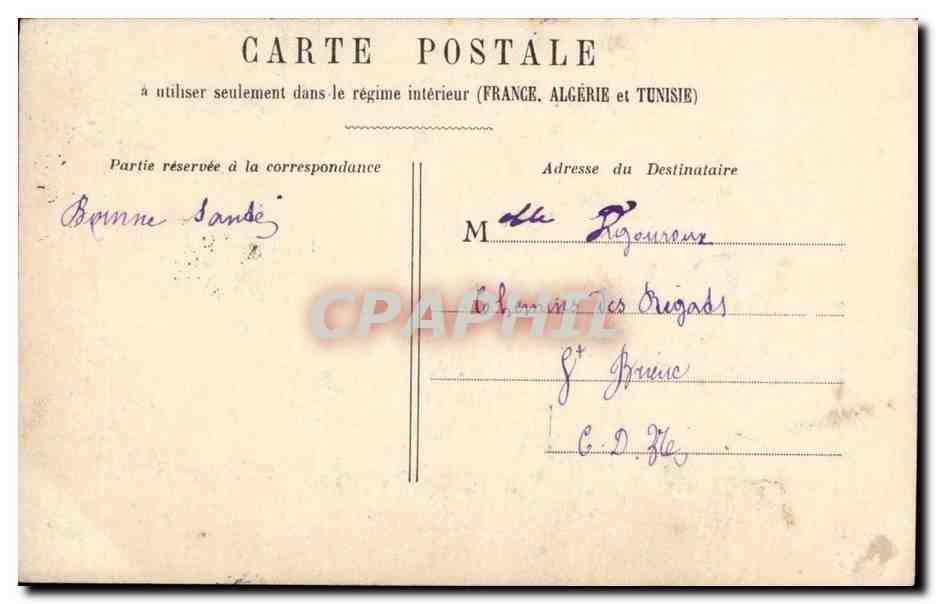 CPA Fantaisie Romeo et Juliette Le jeune homme tu es ma Juliette adoree (enfants theatre) — Verso