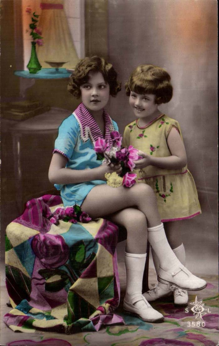 CPA Fantaisie Enfants Filles 