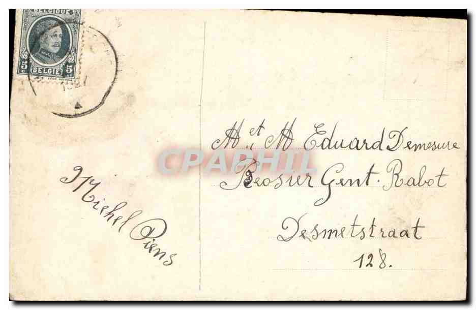 Rose — New Year's Greeting — Unknown Publisher, Series Number Not Visible — Back
