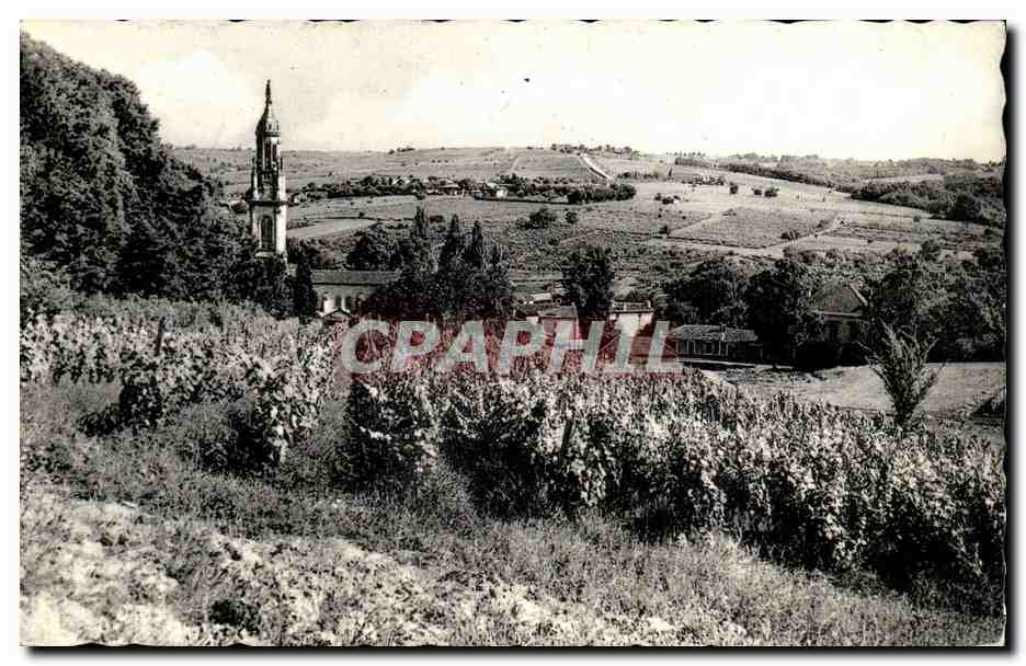 Verdelais CPA Vue generale vers les coteaux