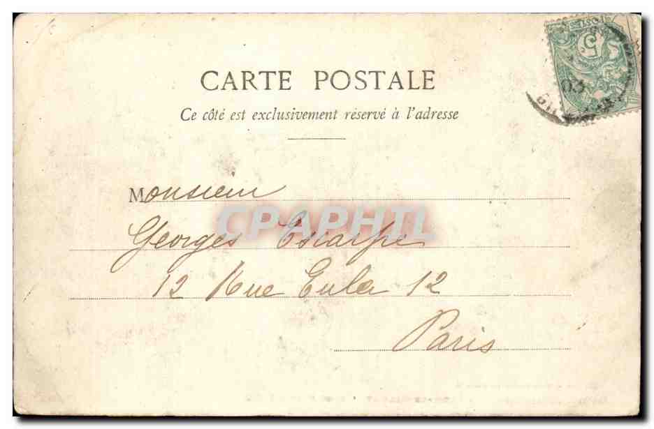 Macau (Médoc) — L'Hôtel-de-Ville et l'Église Notre-Dame — Libourne, Henry-Guillier, rue Tournoue, n°3028 — Verso