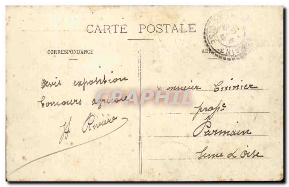 St-Émilion (Gironde) — Ancien éperon de la Porte Bouqueyre, dit Tour du Guetteur (XIVe siècle) — Henry Guillier, 34, 42 bis et 44, rue Fonneuve, Libourne — Reverso