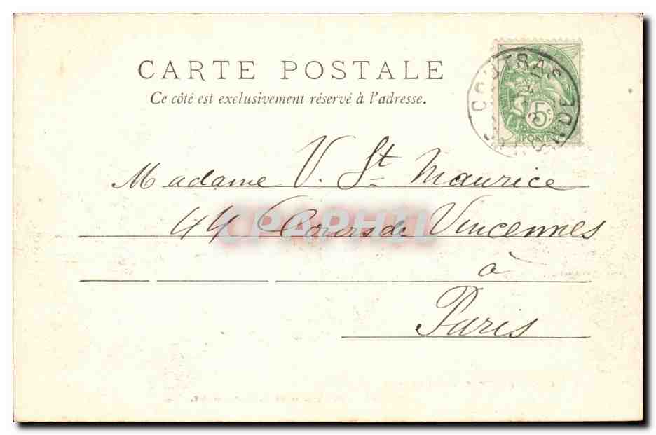 COURTRAS, PRÈS LIBOURNE — Les chutes de l'Isle aux usines de Laubardemont — Henry Juillier, 44, rue Fonneuve, Libourne — Reverso