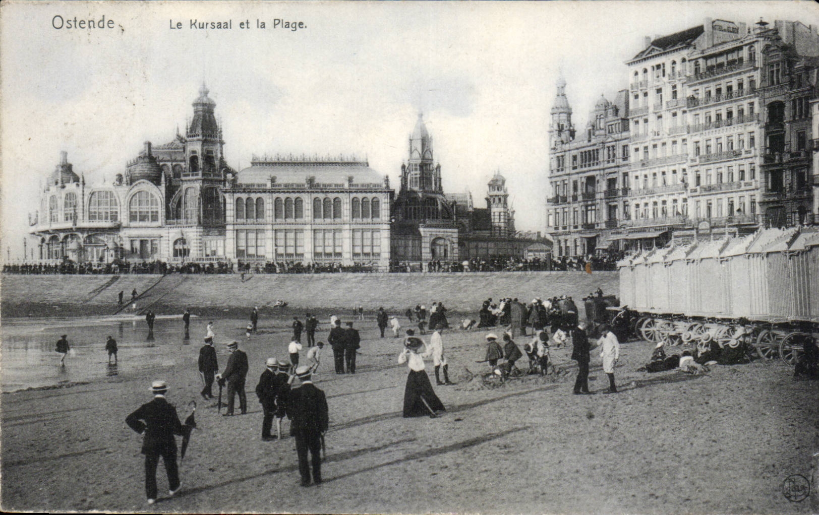 Pays Bas - Holland - Ostende - Le Kursaal et la Plage - CPA 