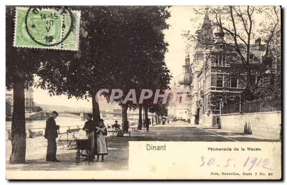Dinant — Promenade de la Meuse — Nels, Bruxelles, Série 7 No. 90