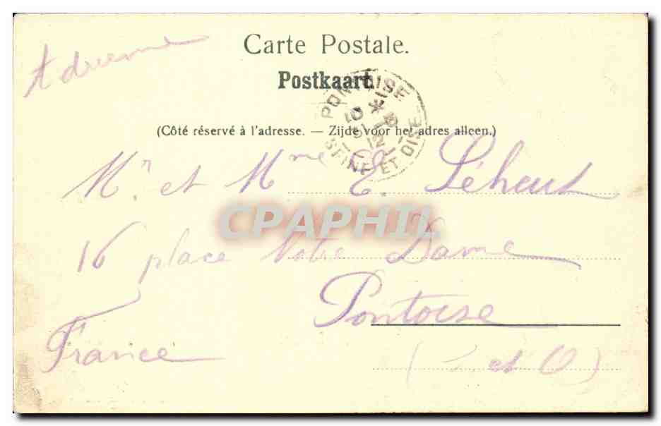 Dinant — Promenade de la Meuse — Nels, Bruxelles, Série 7 No. 90 — Reverso
