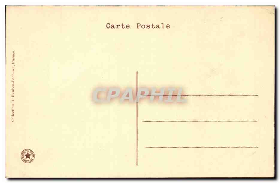 Belgique - Belgien - Belgium - Veurne - Furnes - Grand Palace - CPA  — Rückseite