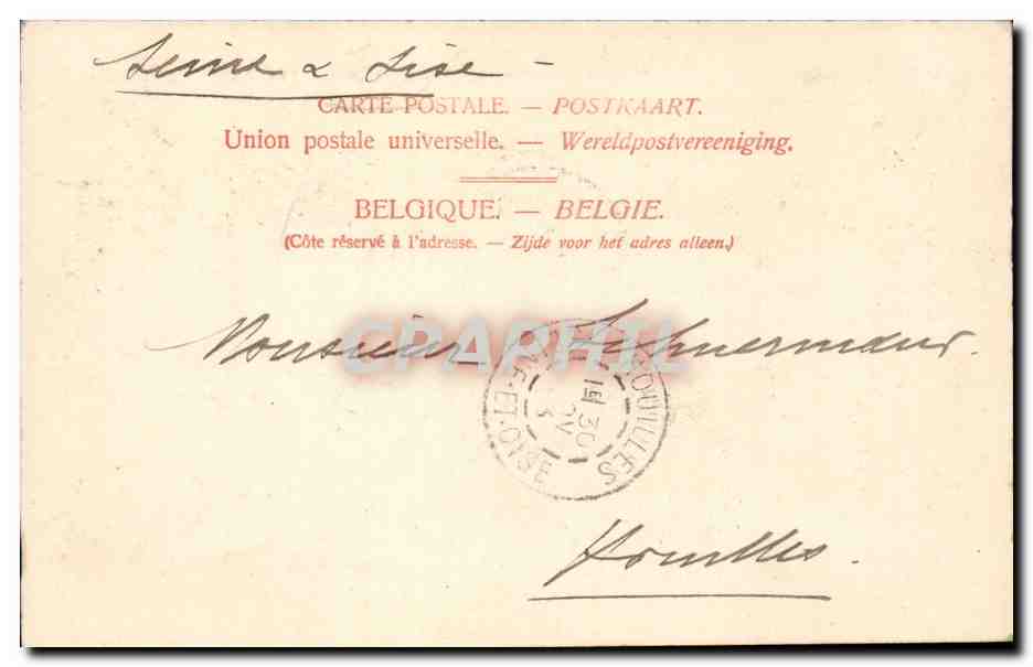 Belgique - Belgien - Belgium - Anvrs - Antwerpen - CPA  — Rückseite