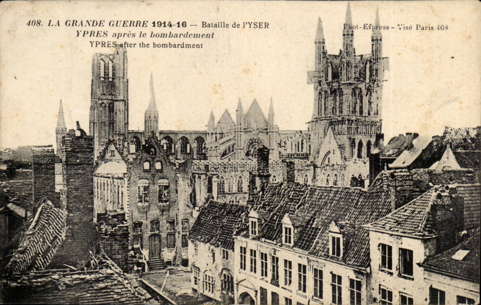 Belgique - Belgien - Belgium - La Grande Guerre 1914 1915 Bataille de l'Yser apres le Bombardement - CPA 